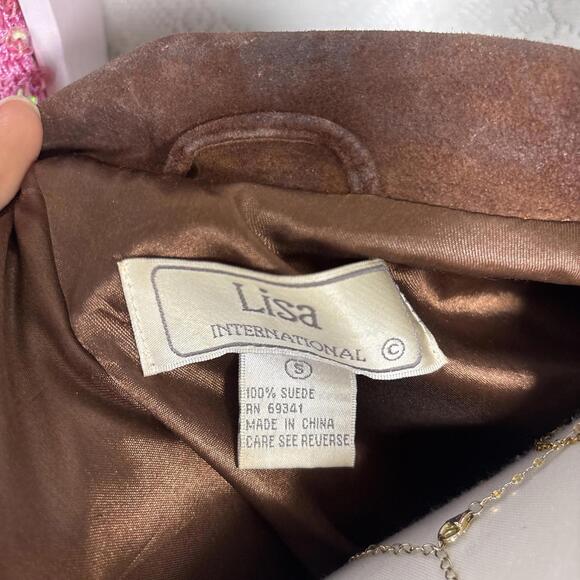 vintage suede leather studded jacket - Picture 8 of 8